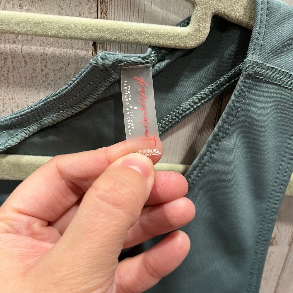 Free People Movement Show Me Something Shortse One Piece Misty Frost Green Small - Picture 4 of 9